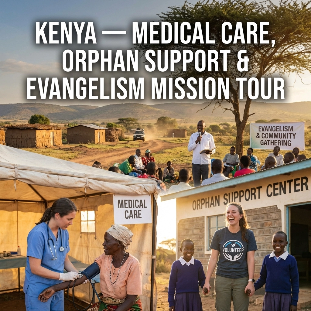 Kenya : Medical Care, Orphan Support & Evangelism Mission Tour