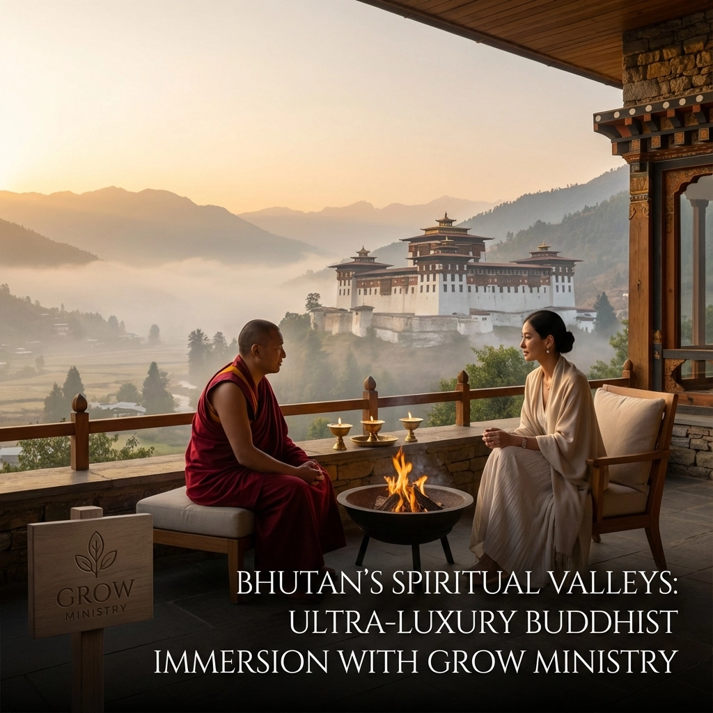 Bhutan’s Spiritual Valleys: Ultra-Luxury Buddhist Immersion with Grow Ministry